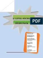 'A' Level Sociology Study Pack