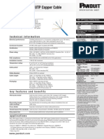 TX6 Category 6 UTP Copper Cable: Specifications