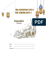 Contoh Jurnal Ramadhan 