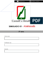 Simulado 01 - Português - 3º ano (Blog do Prof. Adonis)