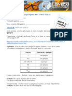 Semana 36 - Inglês - Turmas 81 e 82 - Professor Ricardo