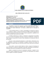 Relatório de fiscalização de obras de manutenção rodoviária no MT