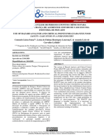 Implantação de APPCC em indústria de pescado