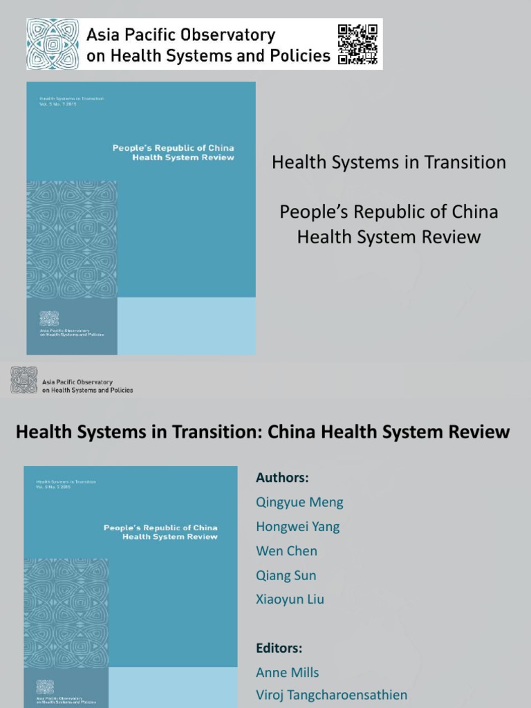 China Health System Review 2015 | PDF | Health Care | Health System