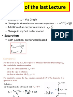 Review of The Last Lecture: - Early-Effect