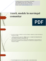 Teorii, Modele În Nursingul Comunitar