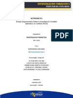 Actividad 5 - Investigación Formativa