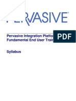 Pervasive Integration Platform Fundamental End User Training