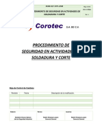 Procedimiento de Seguridad en Actividades de Soldadura y Corte