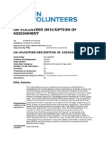 Un Volunteer Description of Assignment