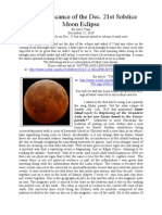 The Significance of the Dec 22 Luna Eclipse