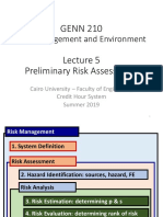 Risk Management and Environment: GENN 210