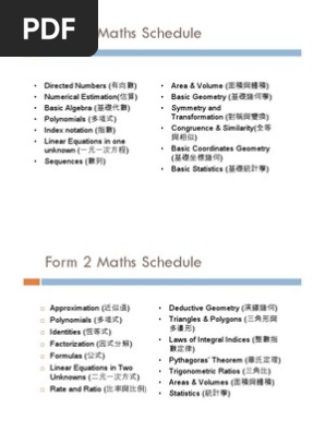 Schedule