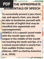 GRADE 9 SEGMENTALS OF SPEECH VISUALS