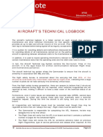Safety Note N°08.21 Aircraft's Technical Logbook