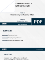 Leadership & School Administration: Understanding & Influencing Others