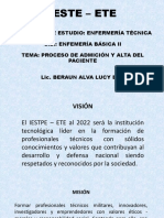 Admision y Egreso Paciente Sesion 1.