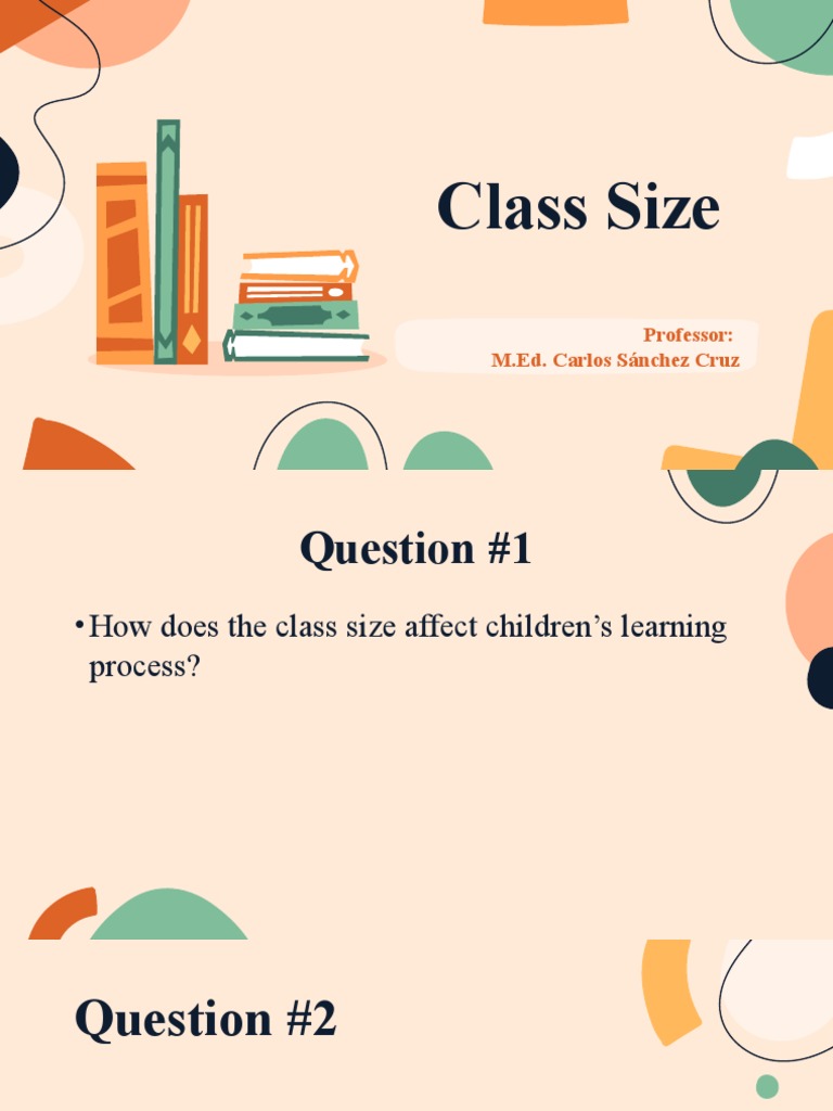 Class Size: Professor: M.Ed. Carlos Sánchez Cruz | PDF | Career & Growth