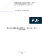 Tendências de Mercado para A Educação Física Na Bioquímica