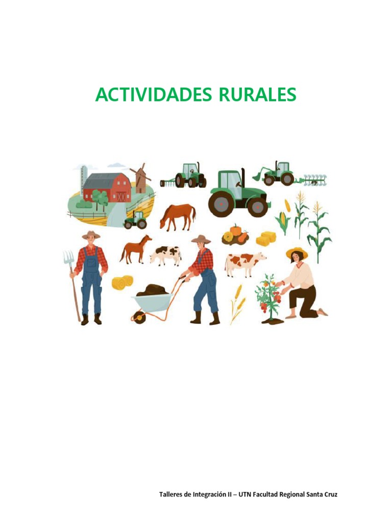 Actividades Rurales | PDF | Área rural | Agricultura