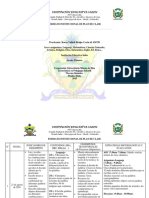 Plan de clase para primer grado en Institución Educativa Salen