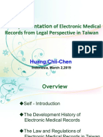 The Legal Perspective of Electronic Medical Records Implementation in Taiwan