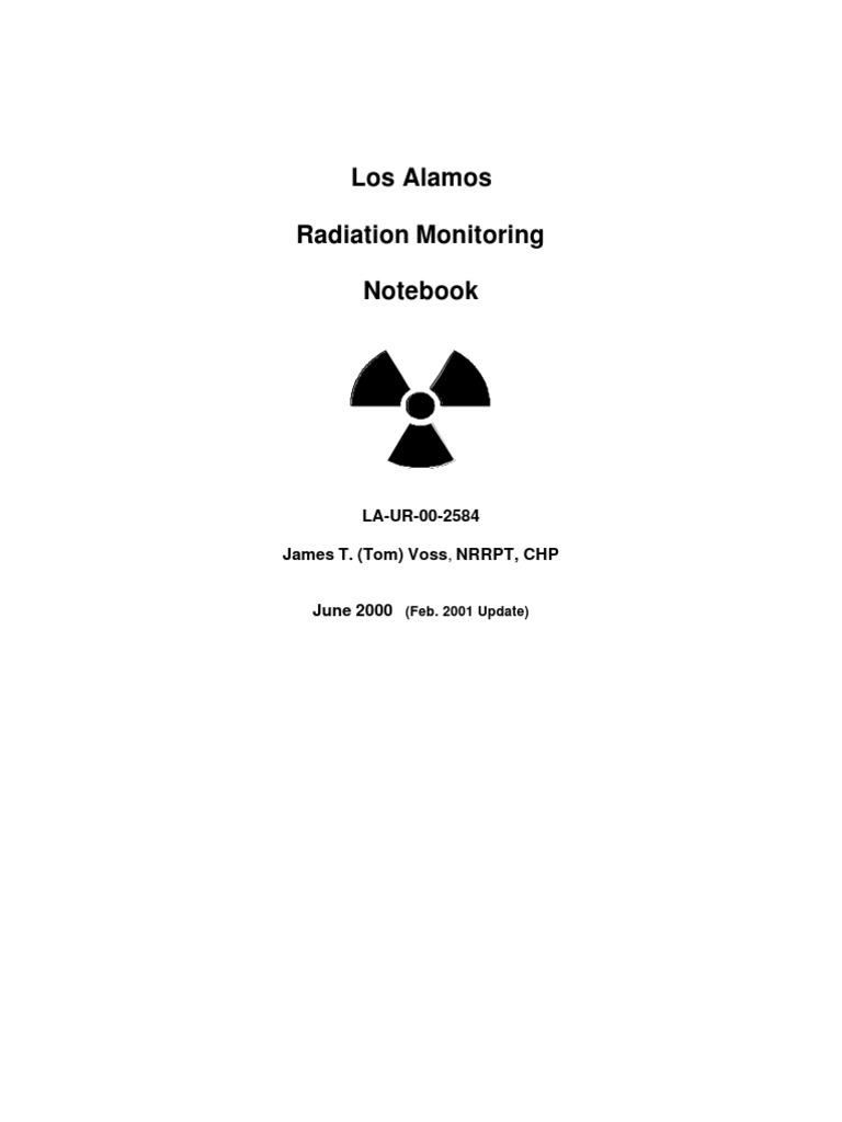 Los Alamos Radiation Notebook PDF Radioactive Decay Gamma Ray