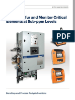 Certify Sulfur and Monitor Critical Elements at Sub-Ppm Levels