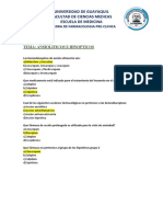 Preguntas Fármacos Ansiolíticos e Hipnóticos