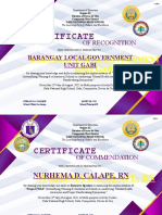 Certificates of Recognition 1