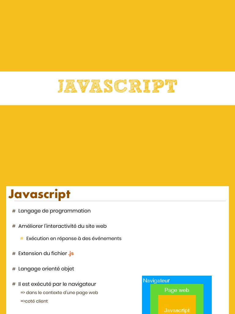 Introduction au langage JavaScript | PDF | JavaScript | Internet