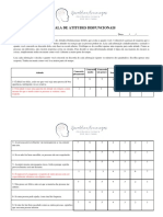 Escala de Atitudes Disfuncionais Ead