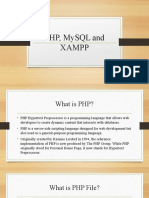 PHP MySQL and XAMPP