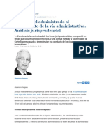 VERGARA, Alejandro - (2019) Derecho Del Administrado Al Agotamiento de La Vía Administrativa. Análisis Jurisprudencial
