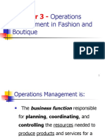 Chapter 3 - : Operations Management in Fashion and Boutique