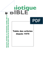 Table Des Articles Depuis 1975
