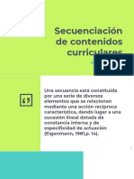 Secuenciación de contenidos curriculares