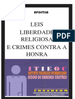 Liberdade Religiosa e Crime Contra A Honra