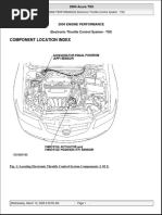 Acura TSX 2004 Electronic Throttle Control System