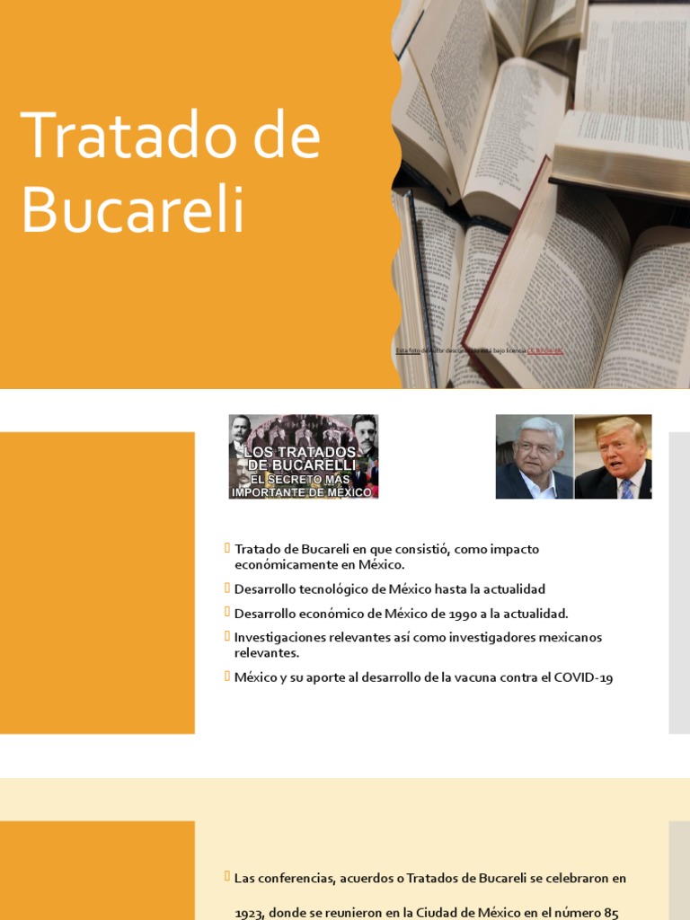 Tratado de Bucareli PDF México Tratado de Libre Comercio
