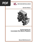 Control System For Controllable Pitch Marine Propellers: Operation Manual