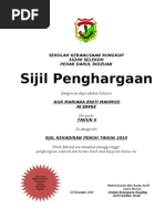 CONTOH SIJIL PENGHARGAAN