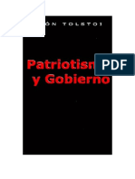 Tolstoi Leon - Patriotismo Y Gobierno