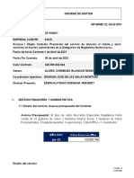 2021-1 7-FT-044 V6 Informe de Gestion Mes de Abril