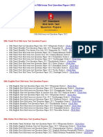 10th First Mid-term test Question Papers 2022