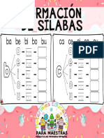 1 Fichas para Formación de Sílabas