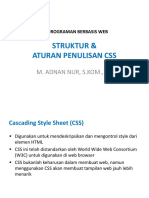 Struktur Dan Aturan Penulisan CSS