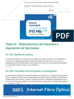 6.5 Título IV - Determinación Del Impuesto e Imposición de Sanciones - Estatuto - Co