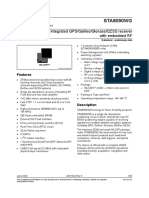 STA8090WG: Fully Integrated GPS/Galileo/Glonass/QZSS Receiver With Embedded RF