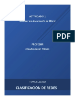 Clasificación de Redes